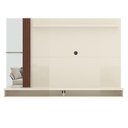 Ver imagem 5 de Painel Ripado Tv 55 Polegadas Suspenso com Espelho Sarabi - Off White e Naturale