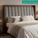 Ver imagem 2 de Cabeceira Casal 140 cm Lumina com Frame Linho Tca 208 Corino Tcs 721 Peer
