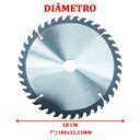 Ver imagem 3 de Lamina Disco de Corte Prata Circular Madeira 180mm 40 Dentes