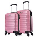 Ver imagem 1 de Kit 2 malas de viagem de bordo PP e P Detroit Swiss Move Rose
