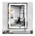 Ver imagem 2 de Espelho Jateado Iluminado com Led Frio e Touch 90x80cm Vertical