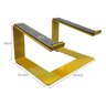 Suporte Para Notebook Laptop Stand Dj Em Aço Macbook Amarelo - 6