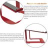 Suporte Para Notebook Laptop Stand Dj Em Aço Macbook Vermelho - 5