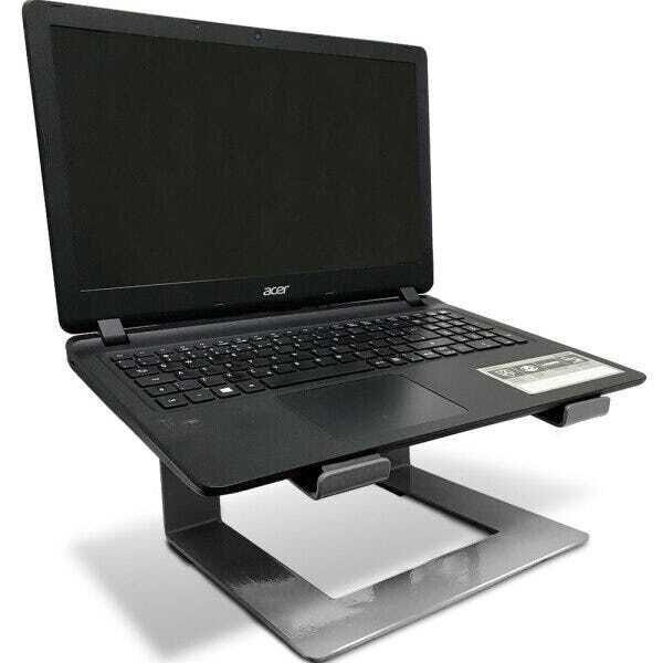 Suporte Para Notebook Laptop Stand Dj Em Aço Macbook Prata