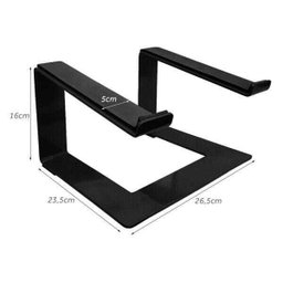 Suporte Para Notebook Laptop Stand Dj Em Aço Macbook Preto - 7