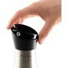Galheteiro Vidro E Inox Azeite Vinagre Oleo Sal Lindo Kit - 2