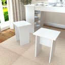 Ver imagem 1 de Conjunto de 2 Bancos 30 Cm Branco Mdp B400