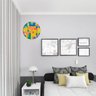 Relógio de Parede Analógico Lego Colorido Casa Dona 35cm Diâmetro - 2