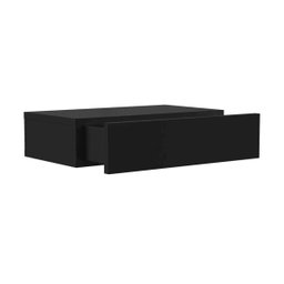 Mesa de Cabeceira Suspensa Multivisão Fly Gaveteiro Suspenso Aereo com 1 Gaveta Suporta 20kg:preto - 1