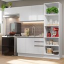 Ver imagem 1 de Armário de Cozinha Completa 260cm 100% MDF Frentes Branco Brilho Acordes Madesa 04