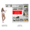 Ver imagem 6 de Armário de Cozinha Completa 260cm 100% MDF Frentes Branco Brilho Acordes Madesa 04