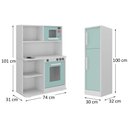 Ver imagem 5 de Cozinha Infantil em Madeira MDF 100cm Altura Idade Mínima 2 Anos:Menta