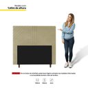 Ver imagem 2 de Cabeceira Cama Box Casal Lisboa 140Cm Corano Bege - Abmaza