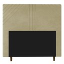 Ver imagem 1 de Cabeceira Cama Box Casal Lisboa 140Cm Corano Bege - Abmaza