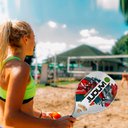 Ver imagem 2 de Raquete Tênis Praia fibra de carbono, núcleo em EVA 14 furos