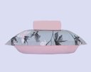 Ver imagem 2 de Lençol Malha Esther c/ Rose Casal 3 Peças Bella Enxovais 000023067