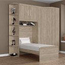 Ver imagem 1 de Guarda-Roupa Solteiro Canto com Cama Brasil Espresso Móveis