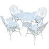 Conjunto Jardim Nova Hera com Mesa Redonda 4 Cadeiras Alumínio Fundido Externa - 1