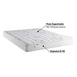 Colchão Queen Kappesberg Roll Espuma D40 158x198x18 - Branco - 3 Colchão Queen Kappesberg Roll Espuma D40 158x198x18 - Branco - 3