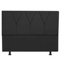 Ver imagem 1 de Cabeceira Estofada Queen 160CM Jade Suede Preto - D A DECOR D&A Decor