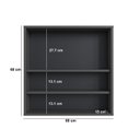 Ver imagem 4 de Armário Espelheira de Banheiro 60cm com 2 Portas 1 Nicho Bari