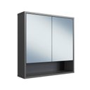 Ver imagem 3 de Armário Espelheira de Banheiro 60cm com 2 Portas 1 Nicho Bari