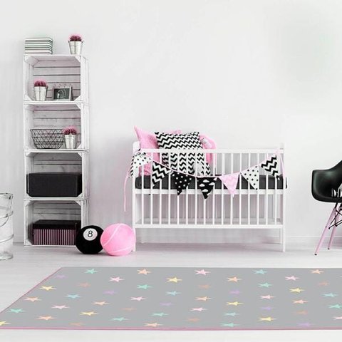 Tapete Star Color Casa Dona Antiderrapante 100 x 140cm