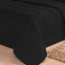 Ver imagem 3 de Kit Edredom Aconchego Casa Dona Dupla Face Casal Queen 6 Pçs com Lençol Preto