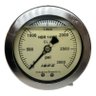 Manômetro 100mm 3000psi Glicerina Aço Inox - 4