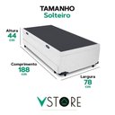 Ver imagem 3 de Bicama Box com Baú Solteiro Branco 78x188x44 V-store
