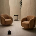 Ver imagem 2 de Kit 2 Poltronas Decorativa Avany Base Fixa Bouclé Terracota - Nexta Casa