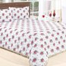 Cobre Leito Casa Dona La Bella Queen 3 Peças Floral Branco - 1