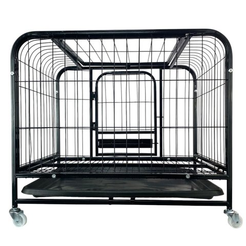Gaiola Pet Cao Gato Cachorro Canil Pet Shop Transporte Rodinhas Bandeja Removivel Resistente Seguro 