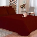Ver imagem 2 de Cobre Leito Luxo Matelado Casa Dona Casal + 4 porta Travesseiros e Lençol Tabaco