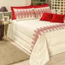 Kit Cobre Leito Casa Dona Lorena King 7 Peças Vermelho - 1