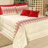 Kit Cobre Leito Casa Dona Lorena King 7 Peças Vermelho - 2