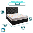 Ver imagem 3 de Kit Cabeceira + Cama Box + Colchão Casal D20 D20 Inducol