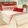 Kit Cobre Leito Casa Dona Lorena Queen 7 Peças Vermelho - 1