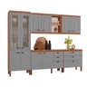 Cozinha Completa Modulada Jéssica Tuboarte 100% MDF Premium com 2 Balcões Independentes 10 Portas e 6 Gavetas - 4