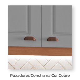 Cozinha Completa Modulada Jéssica Tuboarte 100% MDF Premium com 2 Balcões Independentes 10 Portas e 6 Gavetas - 5