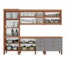 Cozinha Completa Modulada Jéssica Tuboarte 100% MDF Premium com 2 Balcões Independentes 10 Portas e 6 Gavetas - 2