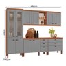 Cozinha Completa Modulada Jéssica Tuboarte 100% MDF Premium com 2 Balcões Independentes 10 Portas e 6 Gavetas - 3