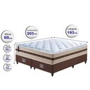 Ver imagem 2 de Cama Box Super King CAMA INBOX (Colchão + ) de Molas Ensacadas Cama In Smart 193x203x60 Bege