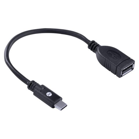 Adaptador Tipo C X Usb 2.0 Fêmea Função Otg - Conexão com Smartphones - Acotgu-20cm