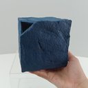 Ver imagem 2 de Vaso Decorativo Enfeite Casa Cubo Home&Co Resina 16x20x20cm Azul