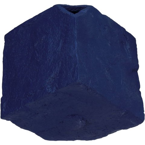 Vaso Decorativo Enfeite Casa Cubo Home&Co Resina 16x20x20cm Azul