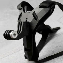 Fivela com Adaptador Capacete Queixeira para Gopro e Similares Cor Preto - 2