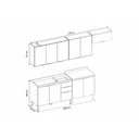 Ver imagem 3 de Cozinha Modulada Demóbile 5 Peças Firenze C5p156 Avena/grafito