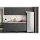 Ver imagem 1 de Cozinha Modulada Demóbile 5 Peças Firenze C5p156 Avena/grafito