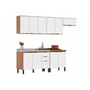 Ver imagem 7 de Cozinha Modulada Demóbile 5 Peças Firenze C5p156 Avena/grafito